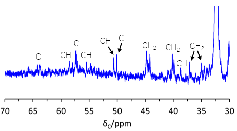�}2�@����NR�̃S�����13C-NMR�X�y�N�g���i�g��j